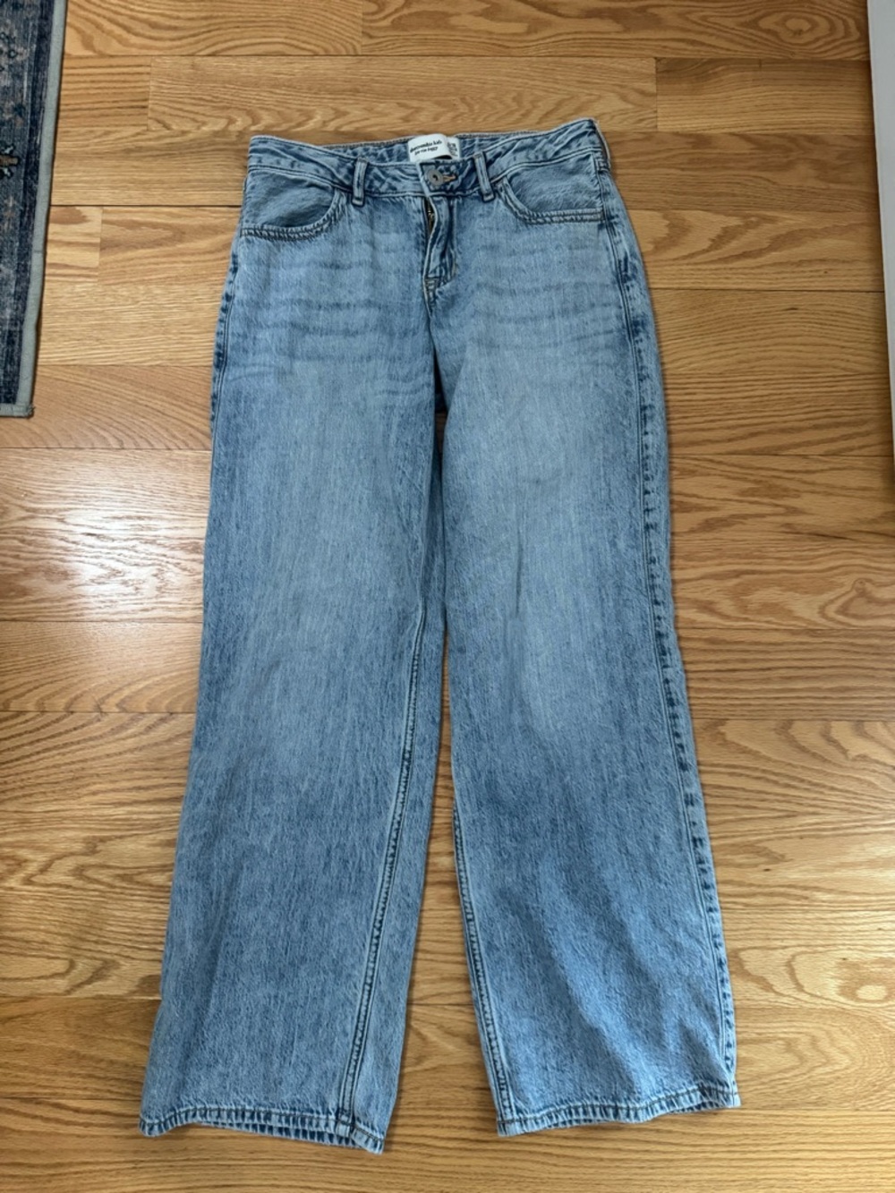 abercrombie kids Light Blue Straight-Leg Women's Jeans